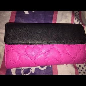 Betsey Johnson hot pink wallet